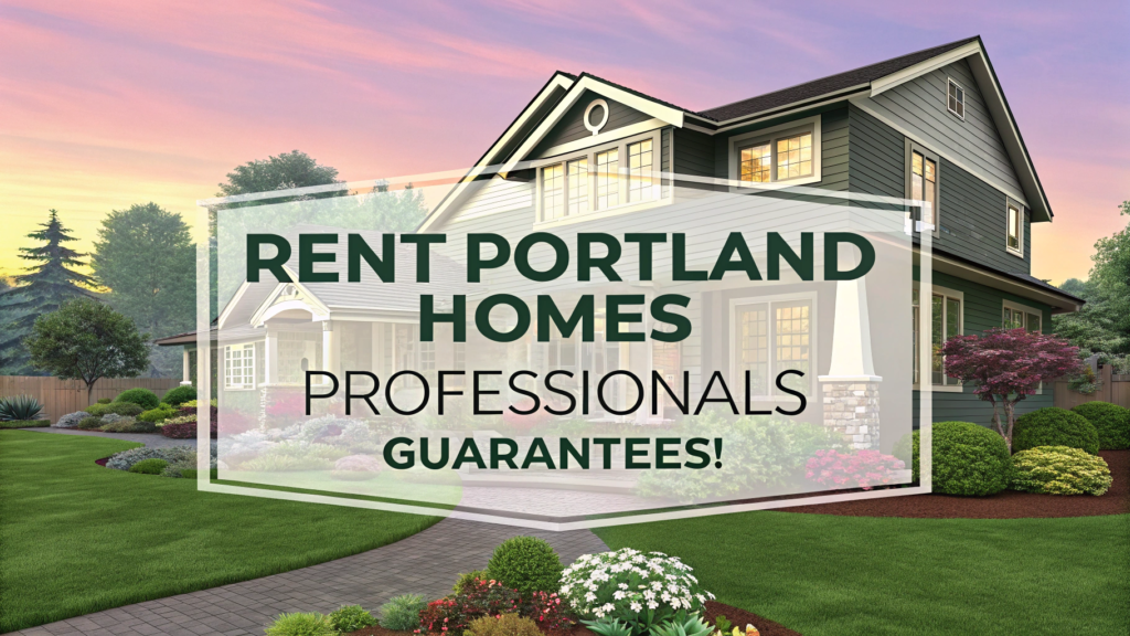Rent Portland Homes Professionals- GUARANTEES