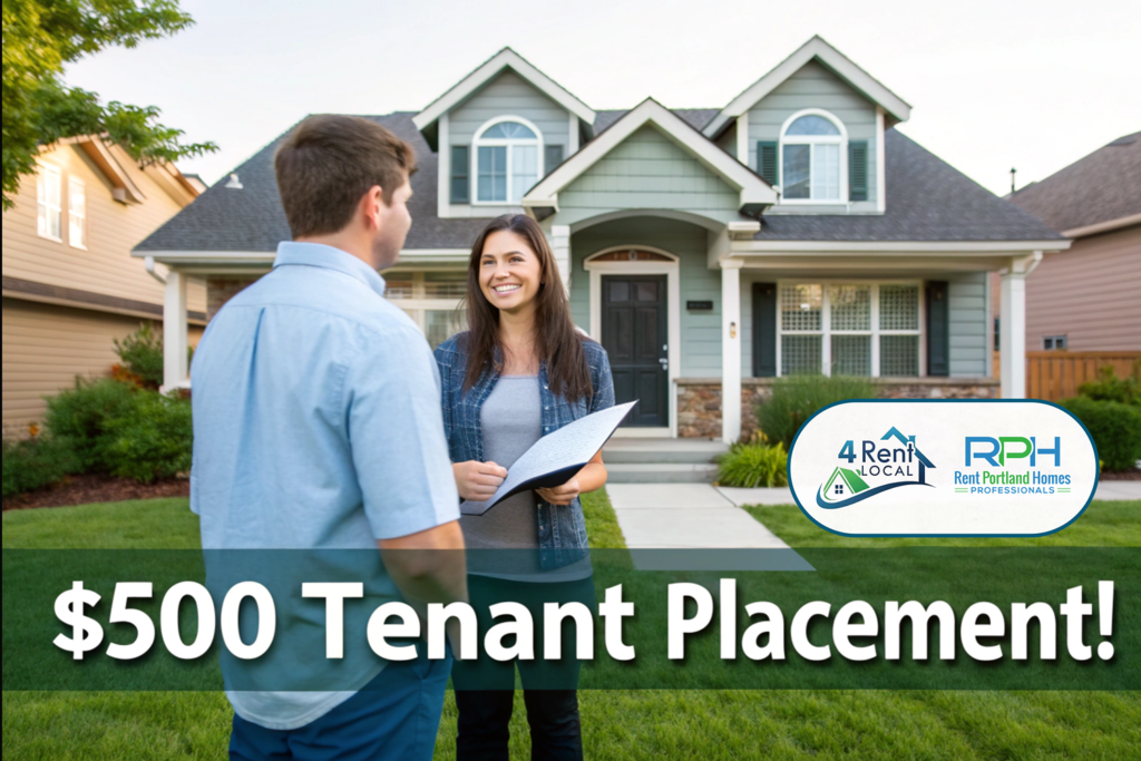 $500 TENANT PLACEMENT - RENT PORTLAND HOMES PROFESSIONALS
